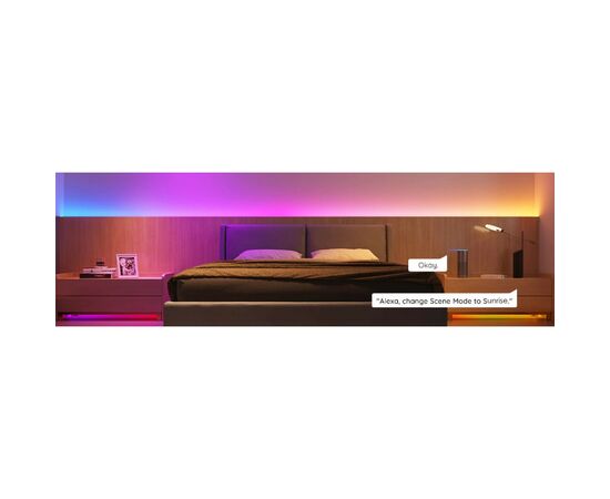 Светодиодная лента Govee RGBIC Basic Wi-Fi + Bluetooth LED Strip Light With Protective Coating 10м Білий (H619C3D1), изображение 12 Светодиодная лента Govee RGBIC Basic Wi-Fi + Bluetooth LED Strip Light With Protective Coating 10м Білий (H619C3D1), изображение 12