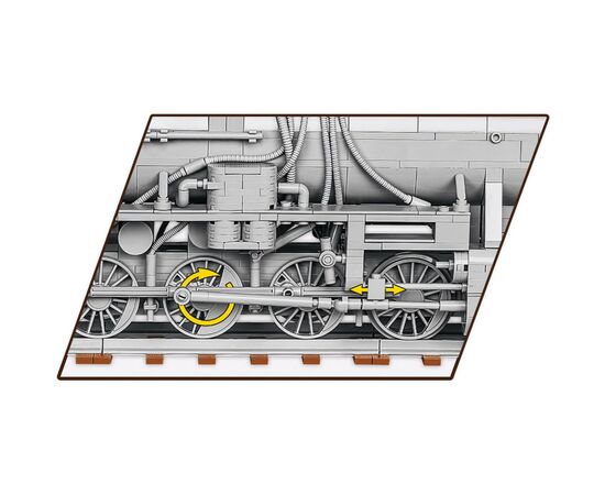Конструктор Cobi Локомотив Kriegslokomotive Class 52 1:35, 2476 деталей (COBI-6281), изображение 4 Конструктор Cobi Локомотив Kriegslokomotive Class 52 1:35, 2476 деталей (COBI-6281), изображение 4