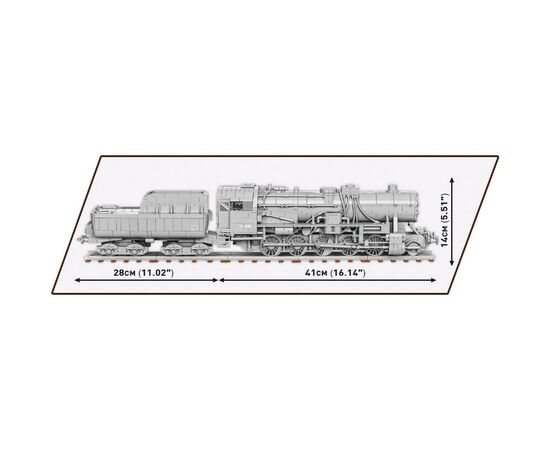 Конструктор Cobi Локомотив Kriegslokomotive Class 52 1:35, 2476 деталей (COBI-6281), изображение 8 Конструктор Cobi Локомотив Kriegslokomotive Class 52 1:35, 2476 деталей (COBI-6281), изображение 8