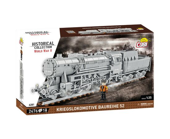 Конструктор Cobi Локомотив Kriegslokomotive Class 52 1:35, 2476 деталей (COBI-6281)