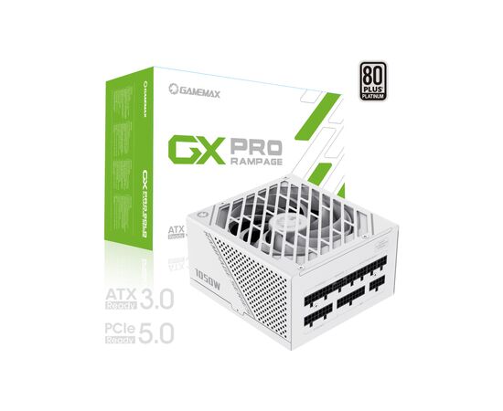 Блок питания Gamemax 1050W (GX-1050 PRO WT (ATX3.0 PCIe5.0), изображение 10 Блок питания Gamemax 1050W (GX-1050 PRO WT (ATX3.0 PCIe5.0), изображение 10