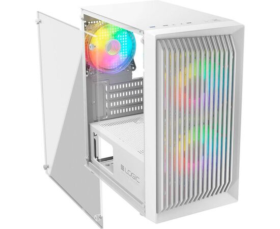Корпус Logic concept ATOS MESH+GLASS ARGB fans 3x120mm WHITE (AM-ATOS-20-0000000-0002), зображення 11 Корпус Logic concept ATOS MESH+GLASS ARGB fans 3x120mm WHITE (AM-ATOS-20-0000000-0002), зображення 11