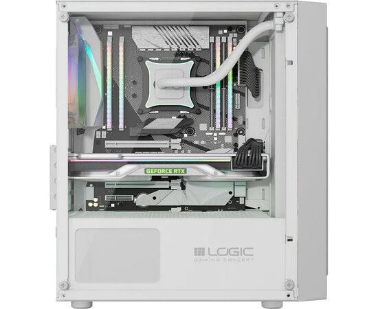 Корпус Logic concept ATOS MESH+GLASS ARGB fans 3x120mm WHITE (AM-ATOS-20-0000000-0002), зображення 6 Корпус Logic concept ATOS MESH+GLASS ARGB fans 3x120mm WHITE (AM-ATOS-20-0000000-0002), зображення 6