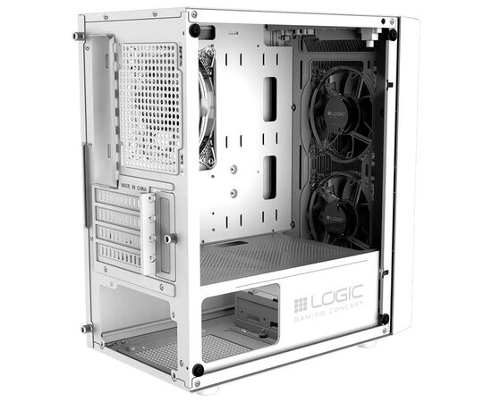 Корпус Logic concept ATOS MESH+GLASS ARGB fans 3x120mm WHITE (AM-ATOS-20-0000000-0002), зображення 7 Корпус Logic concept ATOS MESH+GLASS ARGB fans 3x120mm WHITE (AM-ATOS-20-0000000-0002), зображення 7