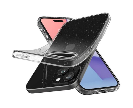 Чехол для мобильного телефона Spigen Apple iPhone 15 Liquid Crystal Glitter Crystal Quartz (ACS06788), изображение 10 Чехол для мобильного телефона Spigen Apple iPhone 15 Liquid Crystal Glitter Crystal Quartz (ACS06788), изображение 10