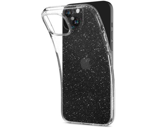 Чехол для мобильного телефона Spigen Apple iPhone 15 Liquid Crystal Glitter Crystal Quartz (ACS06788), изображение 7 Чехол для мобильного телефона Spigen Apple iPhone 15 Liquid Crystal Glitter Crystal Quartz (ACS06788), изображение 7