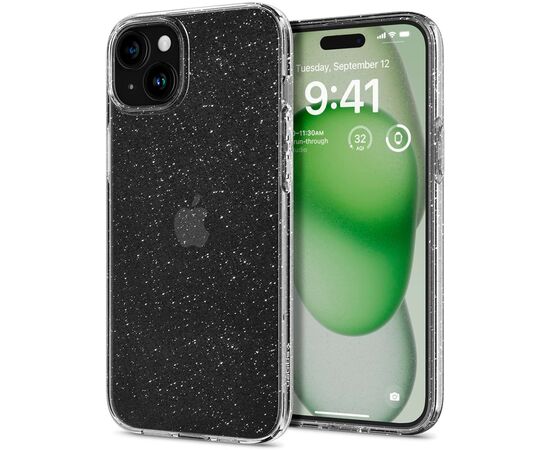 Чехол для мобильного телефона Spigen Apple iPhone 15 Plus Liquid Crystal Glitter Crystal Quartz (ACS06648), изображение 2