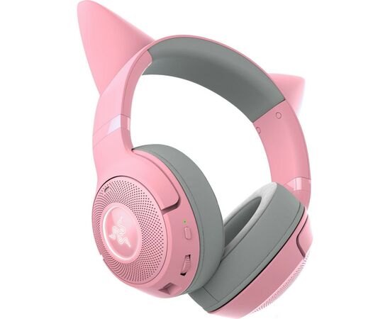 Наушники Razer Kraken Kitty V2 Bluetooth Quartz (RZ04-04860100-R3M1), изображение 5 Наушники Razer Kraken Kitty V2 Bluetooth Quartz (RZ04-04860100-R3M1), изображение 5