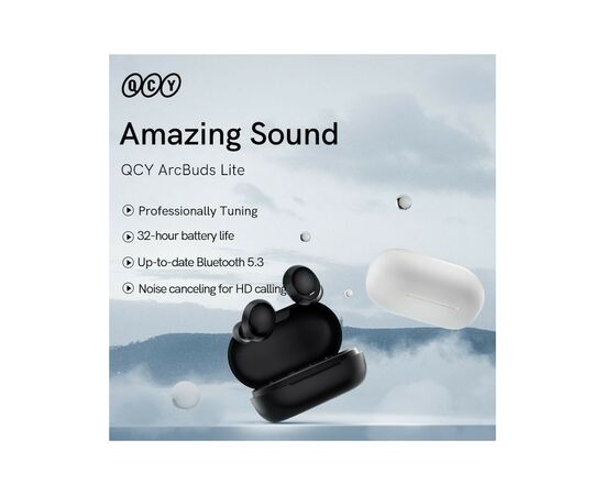 Наушники QCY Arc Buds Lite T27 Midnight Black (1006571), изображение 7 Наушники QCY Arc Buds Lite T27 Midnight Black (1006571), изображение 7