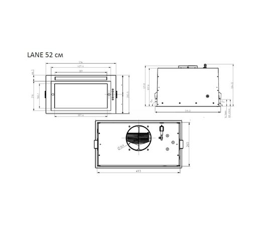 Витяжка кухонна Elica LANE BL MAT/A/52, зображення 12 Витяжка кухонна Elica LANE BL MAT/A/52, зображення 12