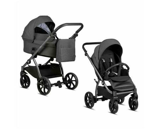 Коляска TUTIS 2 в 1 Leo Dark Grey (1222103)