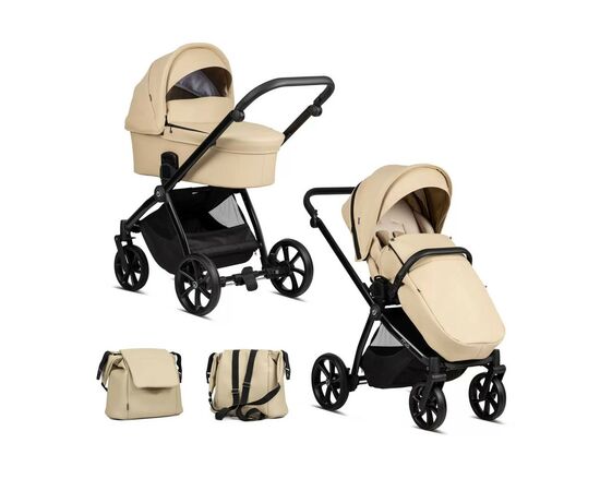 Коляска TUTIS 2 в 1 Mio Leather Beige (1232180)