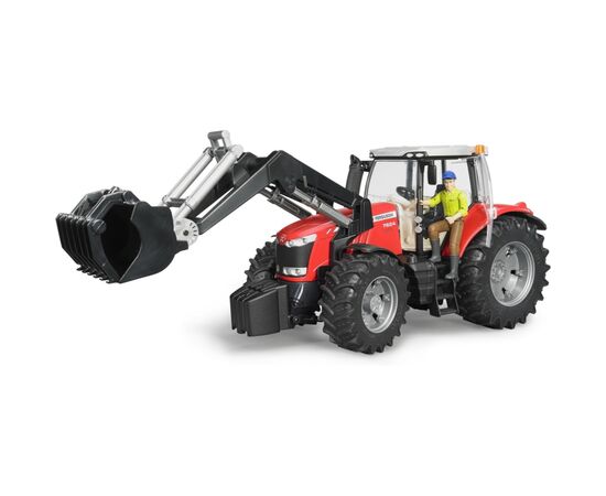 Спецтехника Bruder Massey Ferguson 7624 с передним погрузчиком 1:16 (03047), изображение 7 Спецтехника Bruder Massey Ferguson 7624 с передним погрузчиком 1:16 (03047), изображение 7