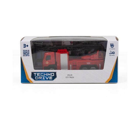 Спецтехника Techno Drive Volvo Пожарная Машина со стрелой (250302), изображение 2 Спецтехника Techno Drive Volvo Пожарная Машина со стрелой (250302), изображение 2
