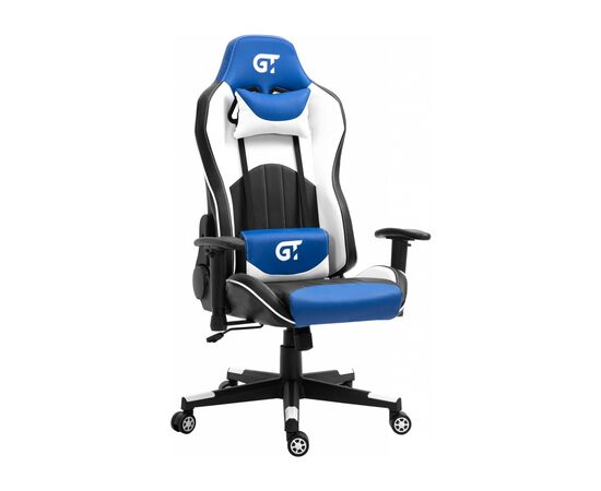 Кресло игровое GT Racer X-5813 Black/Blue/White, изображение 2 Кресло игровое GT Racer X-5813 Black/Blue/White, изображение 2