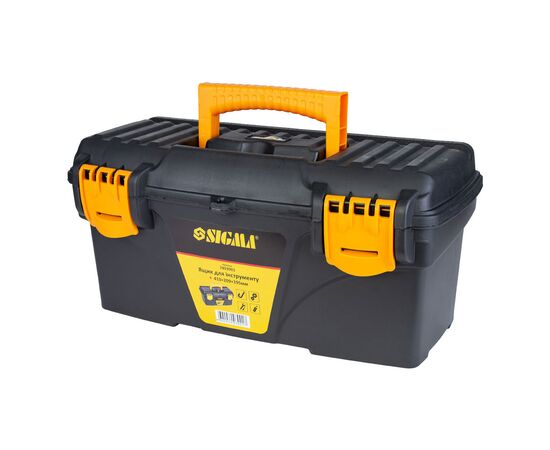 Ящик для инструментов Sigma набор 2в1 410x209x195мм, 535x291x280мм (7403881), изображение 3 Ящик для инструментов Sigma набор 2в1 410x209x195мм, 535x291x280мм (7403881), изображение 3