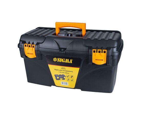 Ящик для инструментов Sigma набор 2в1 410x209x195мм, 535x291x280мм (7403881), изображение 8 Ящик для инструментов Sigma набор 2в1 410x209x195мм, 535x291x280мм (7403881), изображение 8