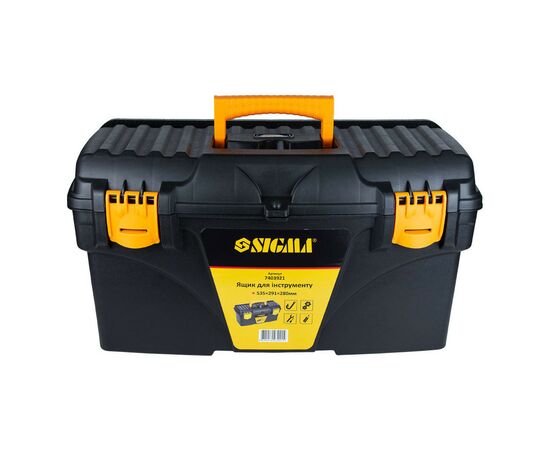 Ящик для инструментов Sigma набор 2в1 410x209x195мм, 535x291x280мм (7403881), изображение 9 Ящик для инструментов Sigma набор 2в1 410x209x195мм, 535x291x280мм (7403881), изображение 9