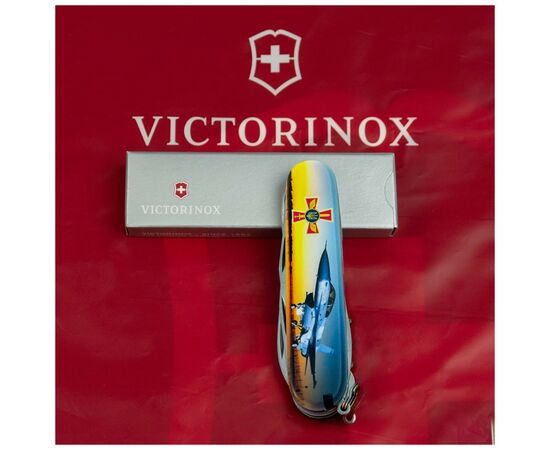 Нож Victorinox Climber Army Чорний Літак + Емблема ПС ЗСУ (1.3703.3_W3040p), изображение 12 Нож Victorinox Climber Army Чорний Літак + Емблема ПС ЗСУ (1.3703.3_W3040p), изображение 12