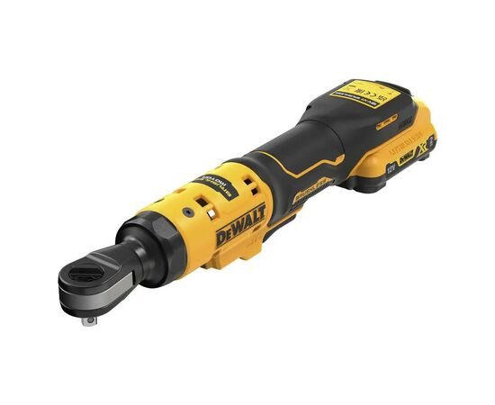 Гайковерт DeWALT угловой, 12V XR Li-lon 2Ач, бесщеточный, 54 Нм, сумка (DCF504D1)