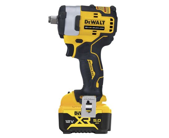 Гайковерт DeWALT 12V XR Li-lon, бесщеточный, 338 Нм, 2x5Ah, кейс TSTAK (DCF901P2), изображение 2 Гайковерт DeWALT 12V XR Li-lon, бесщеточный, 338 Нм, 2x5Ah, кейс TSTAK (DCF901P2), изображение 2