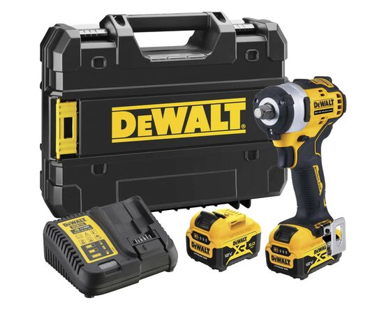 Гайковерт DeWALT 12V XR Li-lon, бесщеточный, 338 Нм, 2x5Ah, кейс TSTAK (DCF901P2), изображение 4 Гайковерт DeWALT 12V XR Li-lon, бесщеточный, 338 Нм, 2x5Ah, кейс TSTAK (DCF901P2), изображение 4