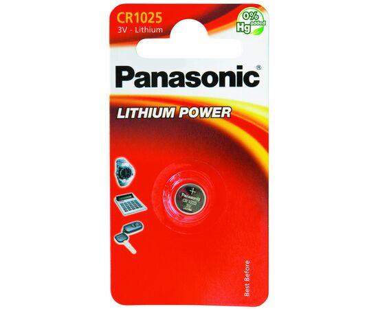 Батарейка CR 1025 Panasonic (CR-1025EL/1B)