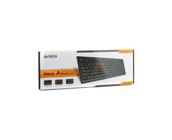 Клавіатура A4Tech KRS-85 PS/2 Black, зображення 3 Клавіатура A4Tech KRS-85 PS/2 Black, зображення 3