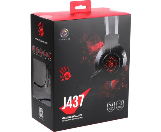 Навушники A4Tech Bloody J437 Black, зображення 4 Навушники A4Tech Bloody J437 Black, зображення 4