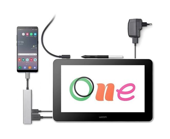 Планшет-монитор Wacom One 13 (DTC133W0B), изображение 7 Планшет-монитор Wacom One 13 (DTC133W0B), изображение 7