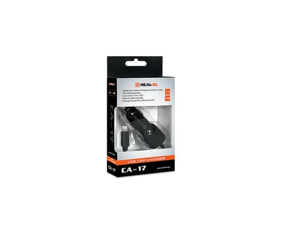 Зарядное устройство REAL-EL CA-17 black (EL123160010), изображение 7 Зарядное устройство REAL-EL CA-17 black (EL123160010), изображение 7