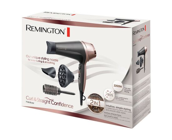 Фен Remington D5706 CURL & STRAIGHT CONFIDENCE, изображение 3 Фен Remington D5706 CURL & STRAIGHT CONFIDENCE, изображение 3