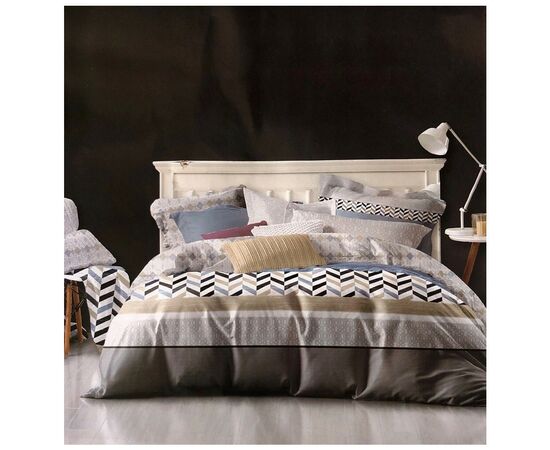 Постельное белье ШЕМ Royal Satin Геометрия односпальный 150х215 (0041геометрія)