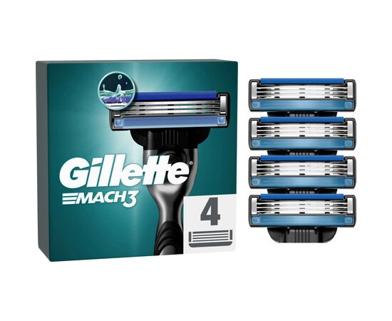 Змінні касети Gillette Mach3 4 шт. (3014260243531)