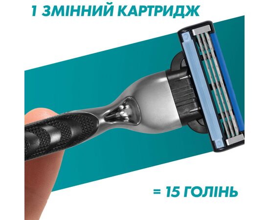 Сменные кассеты Gillette Mach3 2 шт. (3014260251970), изображение 5 Сменные кассеты Gillette Mach3 2 шт. (3014260251970), изображение 5