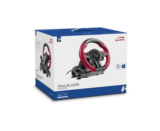 Руль Speedlink Trailblazer Racing Wheel PC/Xbox One/PS3/PS4 Black/Red (SL-450500-BK), изображение 5 Руль Speedlink Trailblazer Racing Wheel PC/Xbox One/PS3/PS4 Black/Red (SL-450500-BK), изображение 5