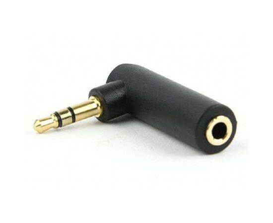 Переходник 3.5мм M / F 3.5 мм угловой Cablexpert (A-3.5M-3.5FL)
