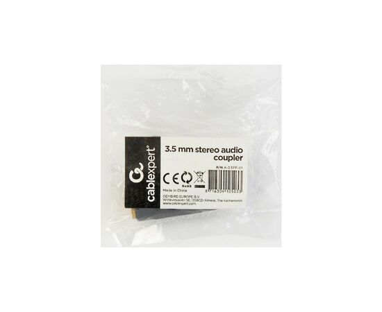 Переходник F 3.5 мм / F 3.5 мм Cablexpert (A-3.5FF-01), изображение 2 Переходник F 3.5 мм / F 3.5 мм Cablexpert (A-3.5FF-01), изображение 2