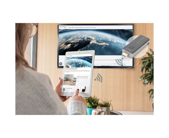 Адаптер Digitus Click Present Mini - Wireless Collaboration System HDMI, 1xTX, 1xRX (DS-55319), изображение 4 Адаптер Digitus Click Present Mini - Wireless Collaboration System HDMI, 1xTX, 1xRX (DS-55319), изображение 4