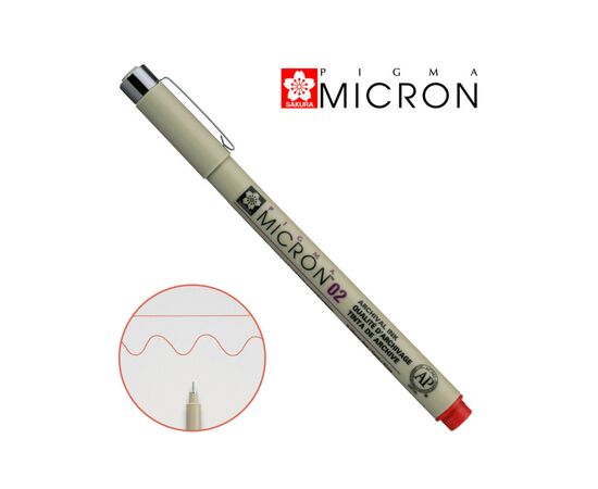 Лайнер Sakura Pigma Micron (0.2) 0,3 мм Красный (084511318403)