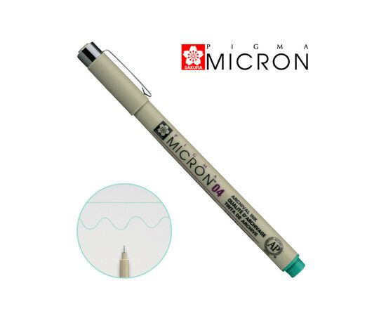 Лайнер Sakura Pigma Micron (0.4) 0,4 мм Зеленый (084511342118)