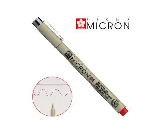 Лайнер Sakura Pigma Micron (0.4) 0,4 мм Красный (084511342101)