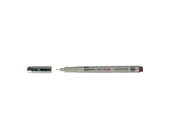 Лайнер Sakura Pigma Micron (0.5) 0,45 мм Бордовый (084511377431), изображение 3 Лайнер Sakura Pigma Micron (0.5) 0,45 мм Бордовый (084511377431), изображение 3
