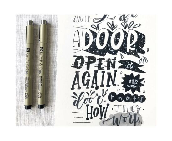 Лайнер Sakura Pigma Micron (0.8) 0,5 мм Черный (084511318335), изображение 4 Лайнер Sakura Pigma Micron (0.8) 0,5 мм Черный (084511318335), изображение 4