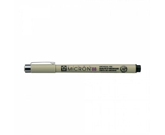 Лайнер Sakura Pigma Micron (0.8) 0,5 мм Черный в блистере (8712079441593), изображение 2 Лайнер Sakura Pigma Micron (0.8) 0,5 мм Черный в блистере (8712079441593), изображение 2