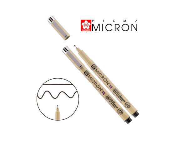 Лайнер Sakura Pigma Micron (10) 0,6 мм Черный (0084511323308)