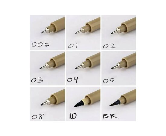 Лайнер Sakura Pigma Micron (12) 0,7 мм Чорний (0084511323315), зображення 6 Лайнер Sakura Pigma Micron (12) 0,7 мм Чорний (0084511323315), зображення 6