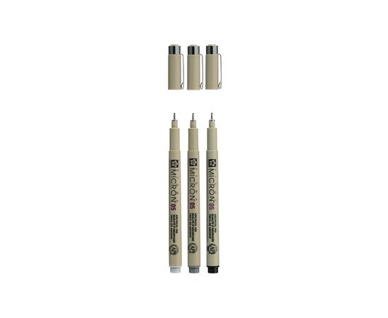 Лайнер Sakura Набор Pigma Micron 03 BASIC 3 цвета (8712079474317), изображение 2 Лайнер Sakura Набор Pigma Micron 03 BASIC 3 цвета (8712079474317), изображение 2