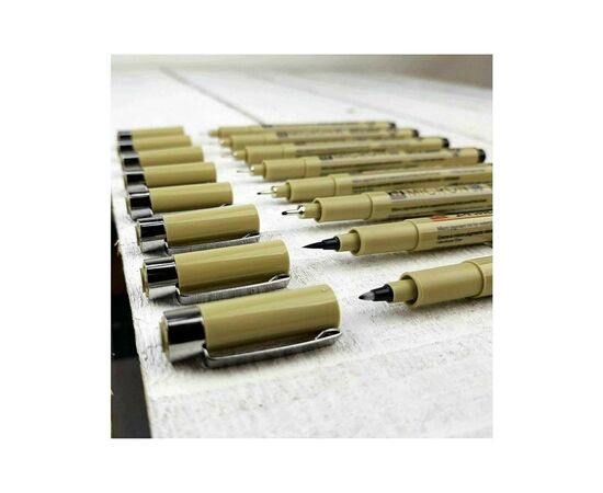 Лайнер Sakura Набор Pigma Micron 6шт, 1 линер-пензель Pigma Brush + PIGMA Micron PN в подарок (8712079421731), изображение 4 Лайнер Sakura Набор Pigma Micron 6шт, 1 линер-пензель Pigma Brush + PIGMA Micron PN в подарок (8712079421731), изображение 4