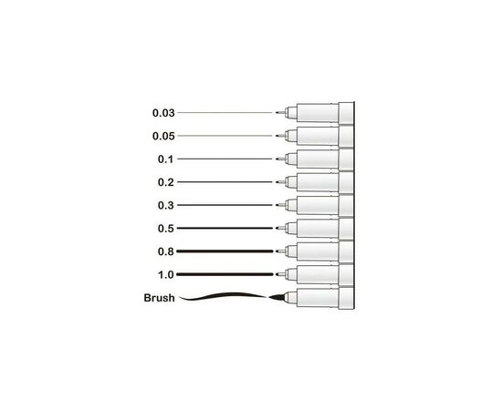 Лайнер Marvy Мульти-лайнер 4600-S кисть, черный (752481463019), изображение 2 Лайнер Marvy Мульти-лайнер 4600-S кисть, черный (752481463019), изображение 2